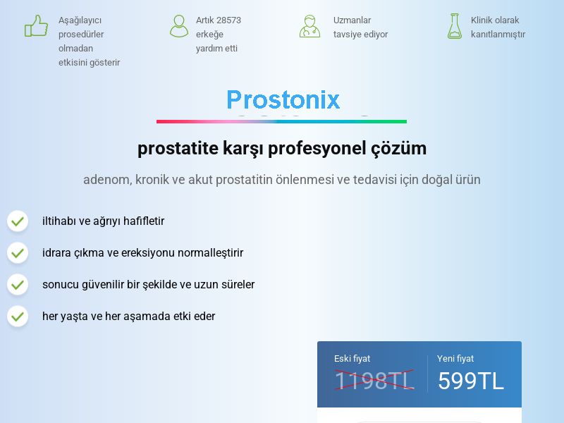 Prostonix TR - remedy for the treatment of prostatitis
