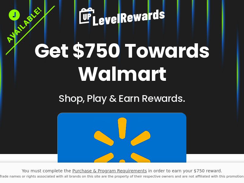 Rewards US - Walmart $750 - SOI | US