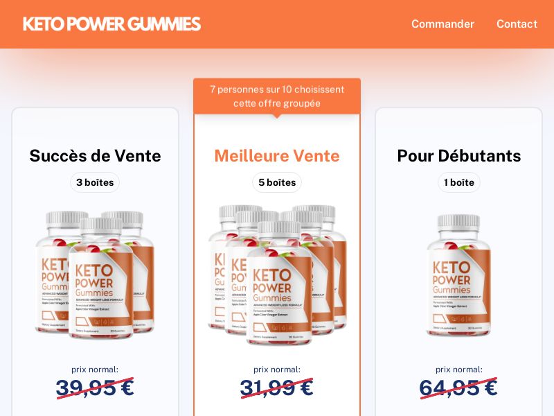 ! NEW OFFER - Keto Power Gummies - DTC [FR,BE] (Social,Banner,Native,Push,SEO,Search,Brand Bidding) - CPA