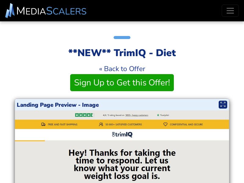 TrimIQ - Diet {+Quiz, DTC} [UK, IE]
