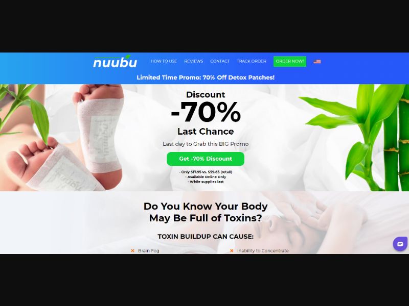 [WEB+MOB] Nuubu - Detox Foot Patches /International (49 GEOs) CPS