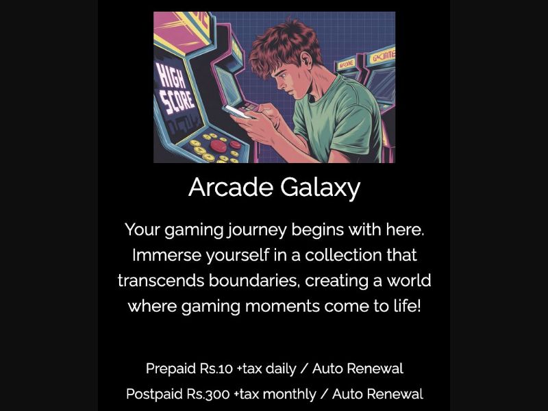 36342 - LK - [MOB] - Arcade Galaxy (non-billable) - Mobitel - PIN