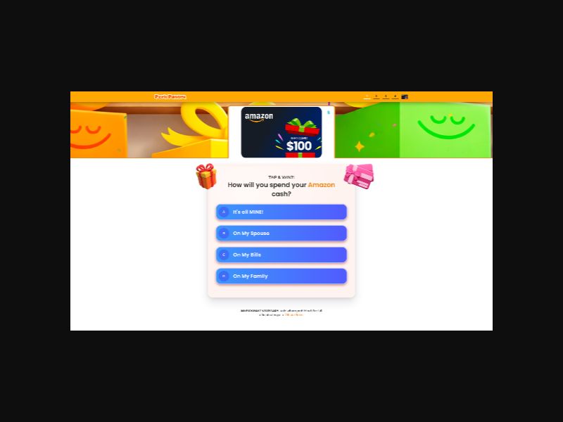 PerkPantry - $100 Amazon Gift Card - CPA (US)