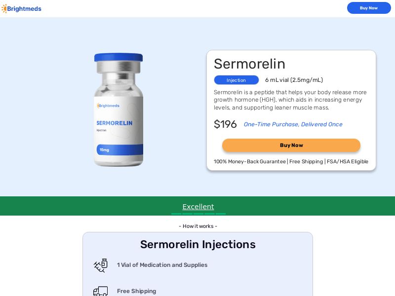Brightmeds - Sermorelin Injections - CPS | US