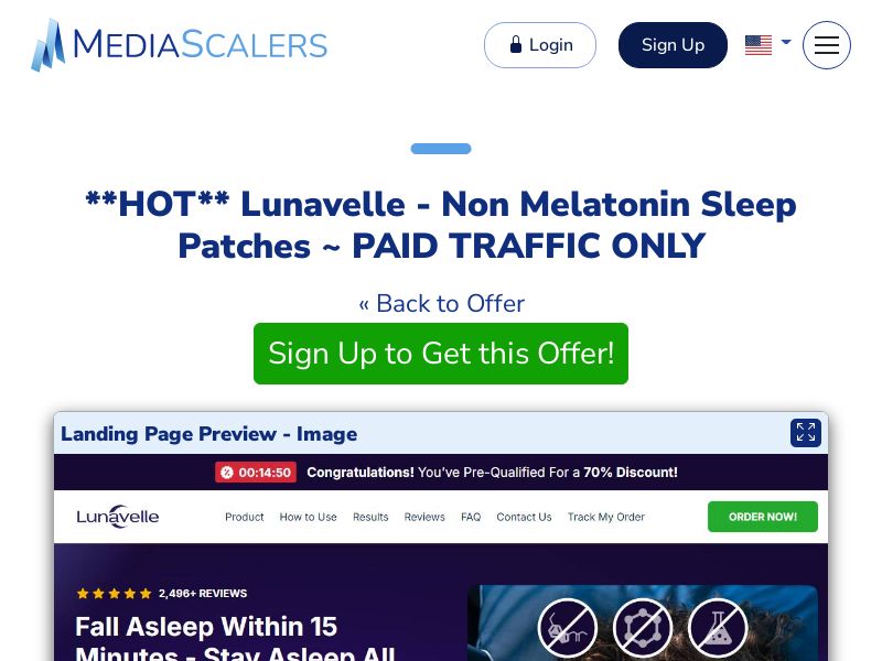 Lunavelle - Non Melatonin Sleep Patches ~ PAID TRAFFIC ONLY {+Advertorial, DTC, Alt-Landers} (Event Tracking) [US, DE, CA, AU, UK, FR, IL, +232 More]