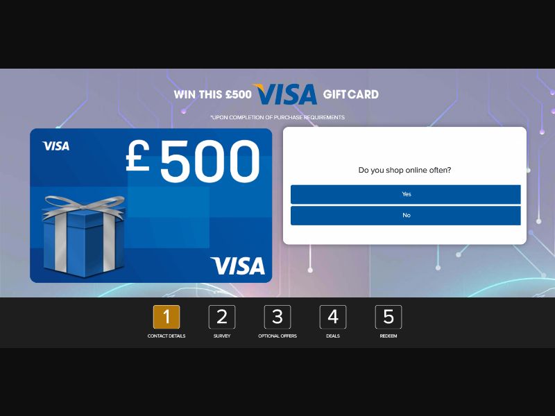 UK - RewardFlux - Visa £500 - (CPL)