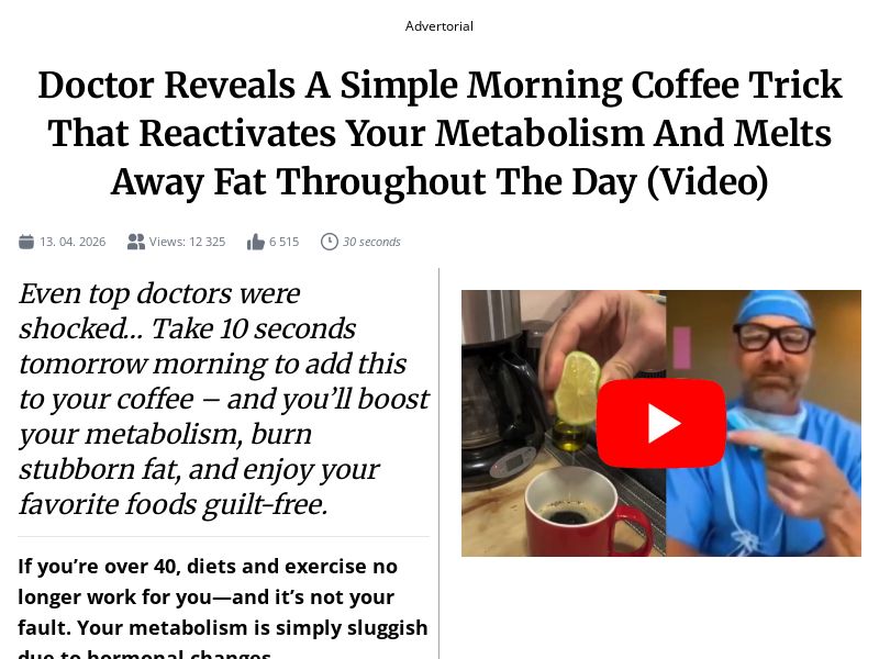 Slim Coffee Booster - VSL [UK] (Social,Banner,Native,Push,SEO,Search,Brand Bidding) - CPA