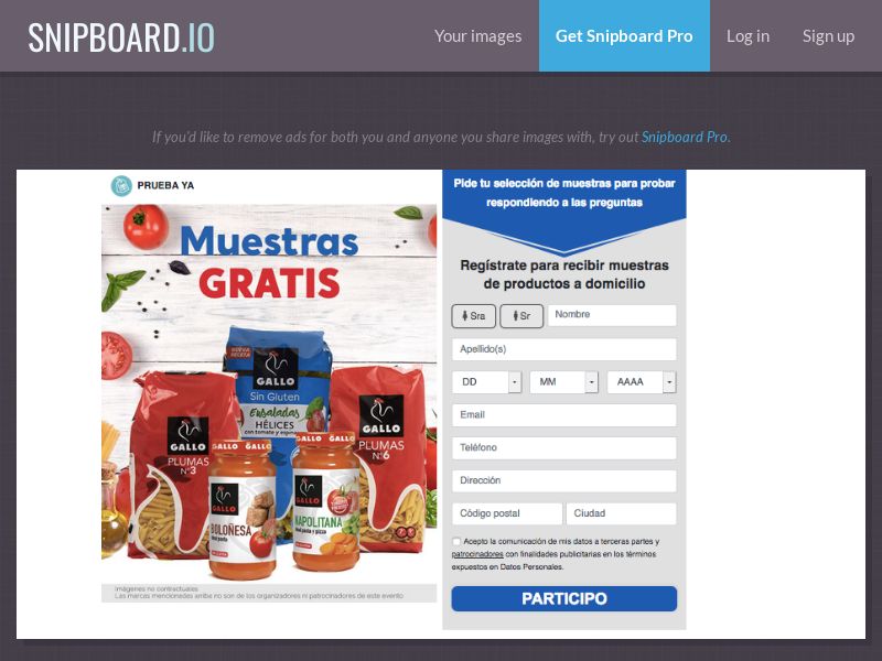 Prueba Ya - Gallo Pasta ES - SOI
