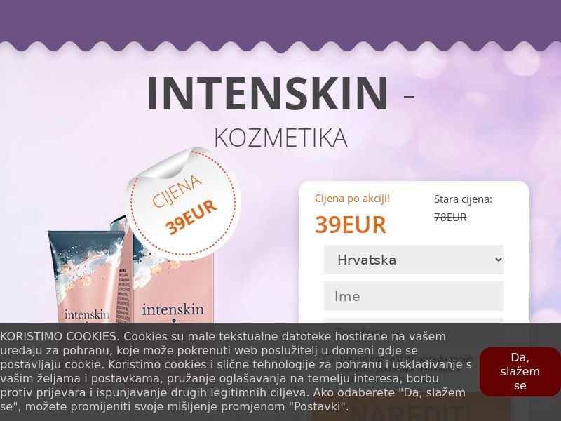 Intenskin HR - rejuvenating cream mask