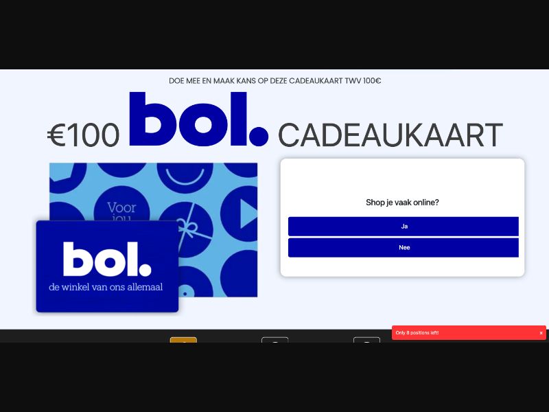 NL - Quiztionnaire - Bol €100 - (CPL)