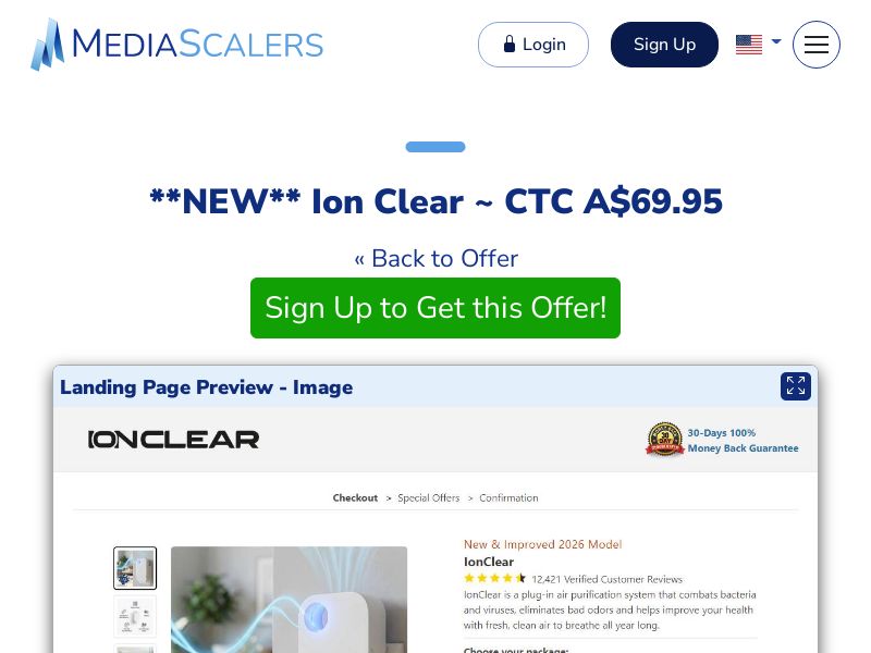 Ion Clear ~ CTC A$69.95 {+DTC, Advertorial} [AU]
