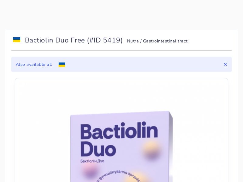 Bactiolin Duo Free