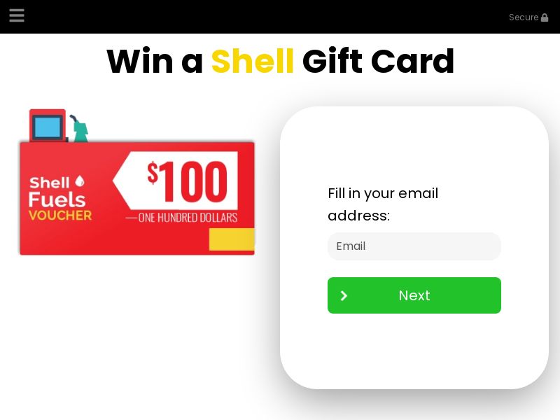 YOUSWEEPS - $100 Shell Gift Card - SOI (CA)