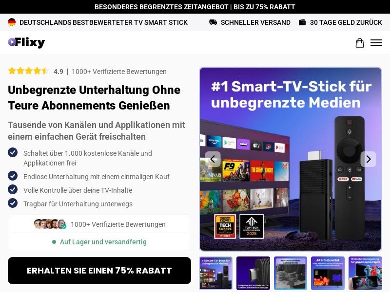  Ecom - Flixy TV Smart Stick - DE