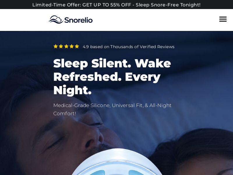 ! NEW OFFER - Snorelio Anti Snore Mouthpiece [US] (Social,Banner,Native,Push,SEO,Search,Brand Bidding) - CPA