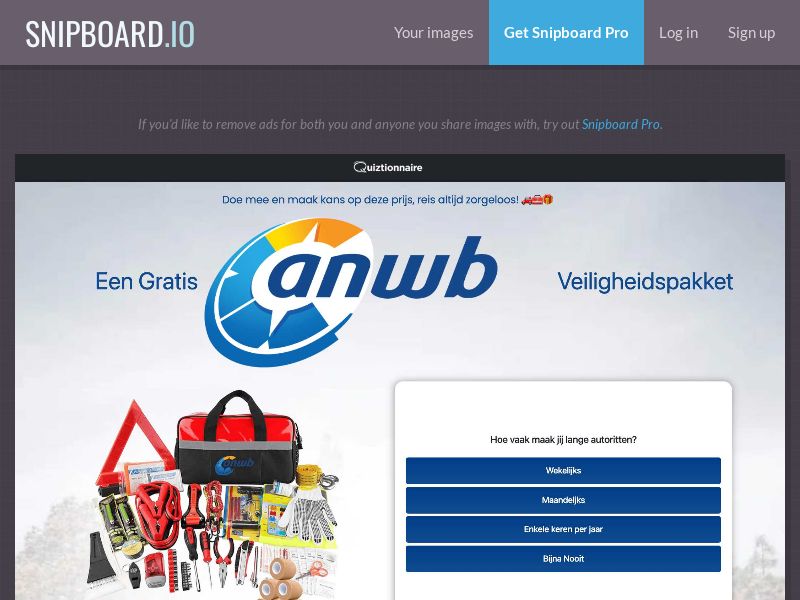 Quiztionnaire - ANWB €1000 NL - SOI