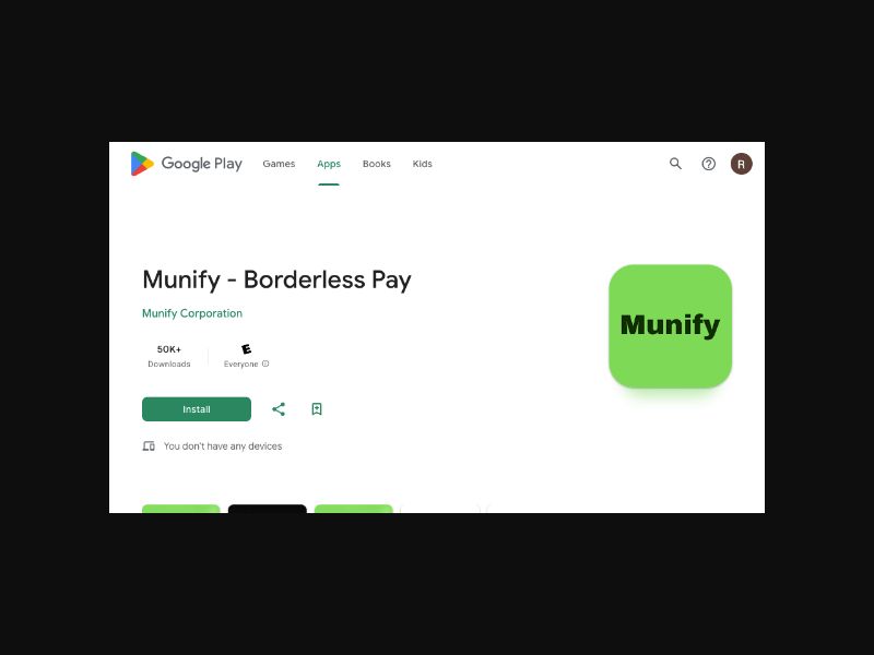 Munify - Borderless Pay - CPS (US) {Android}