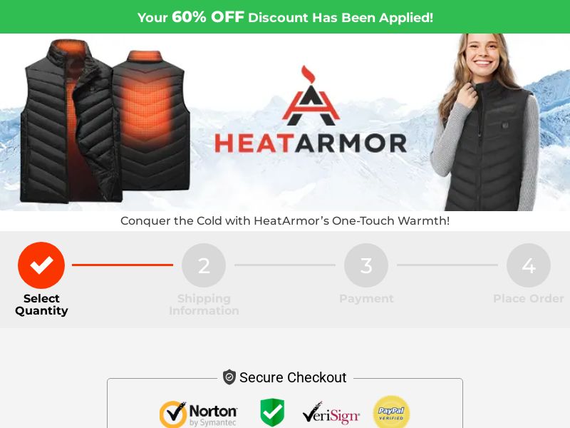 Heatarmor Heated Vest - EN Global - $59.99 - High AOV Performance