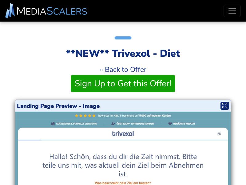 Trivexol - Diet {+Quiz, DTC} [DE, AT, CH]