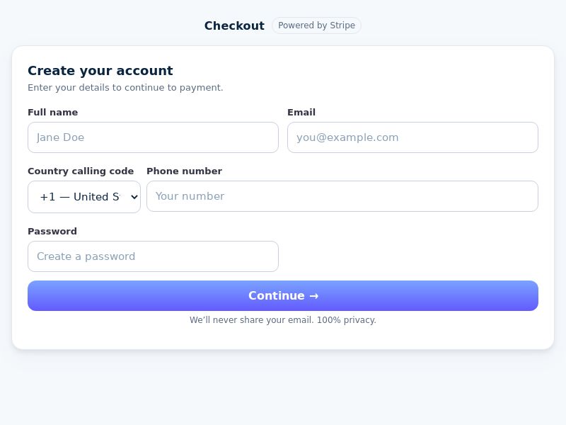 Blank Checkout - CC Sweep CPA [US, CA, UK, AU, NZ]