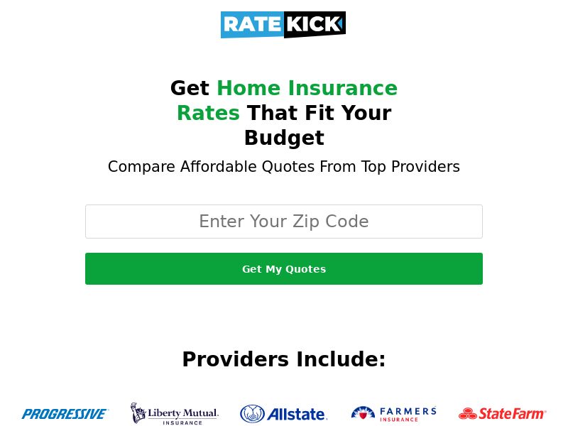 RateKick Home Insurance - Social Only