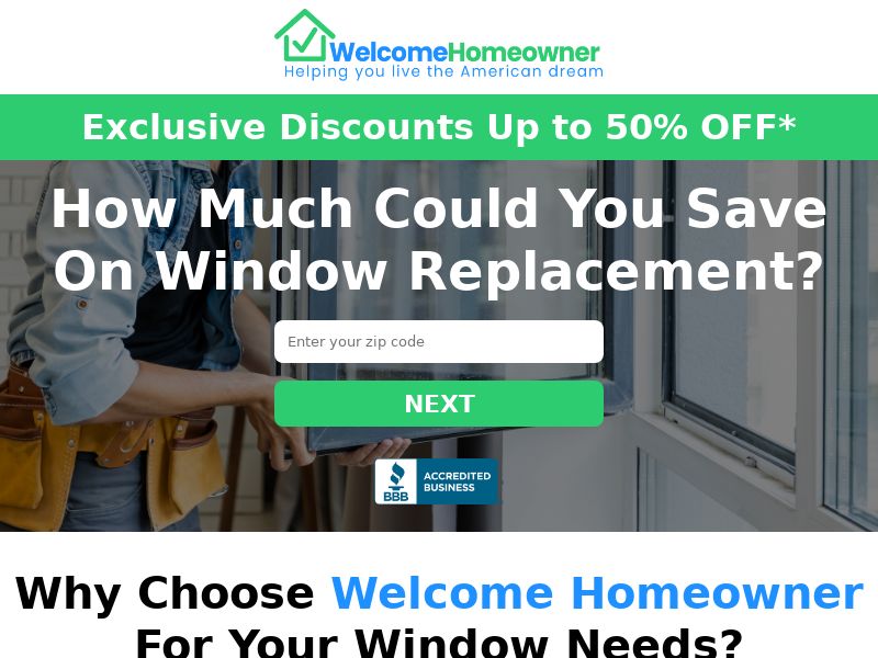 Welcome Homeowner - Window Social Lead Gen Campaign | US