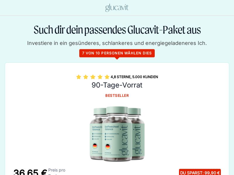 ! NEW OFFER - Glucavit - Diet [DE,AT,CH] (Banner,Native,Social,Search,SEO,Brand Bidding) - CPA