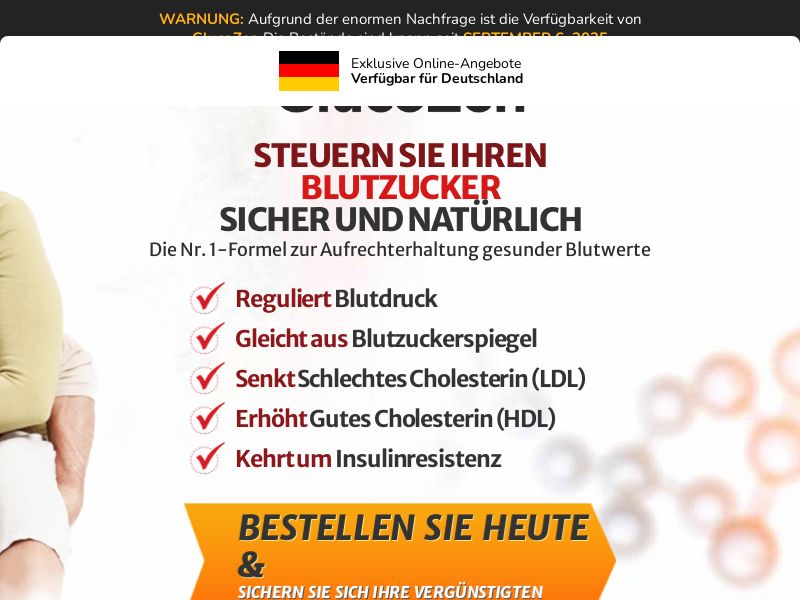 ! NEW OFFER - GlucoZen Blood Sugar - DTC [DE,AT] (Social,Banner,Native,Push,SEO,Search,Brand Bidding) - CPA