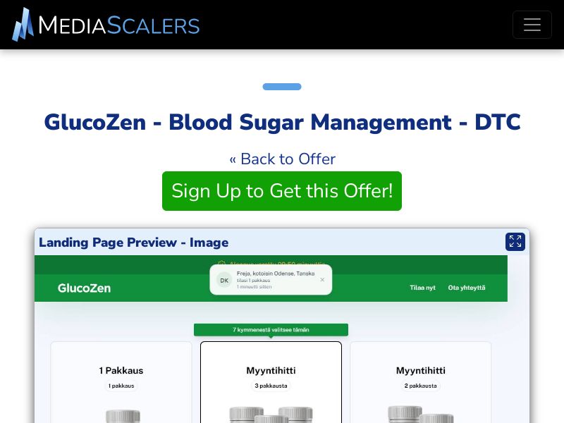 GlucoZen - Blood Sugar Management - DTC (Event Tracking) [FI]