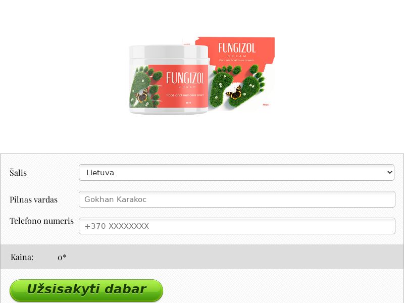 Fungizol cream 30 ml free LT - ANTIFUNGAL SOLUTION CREAM
