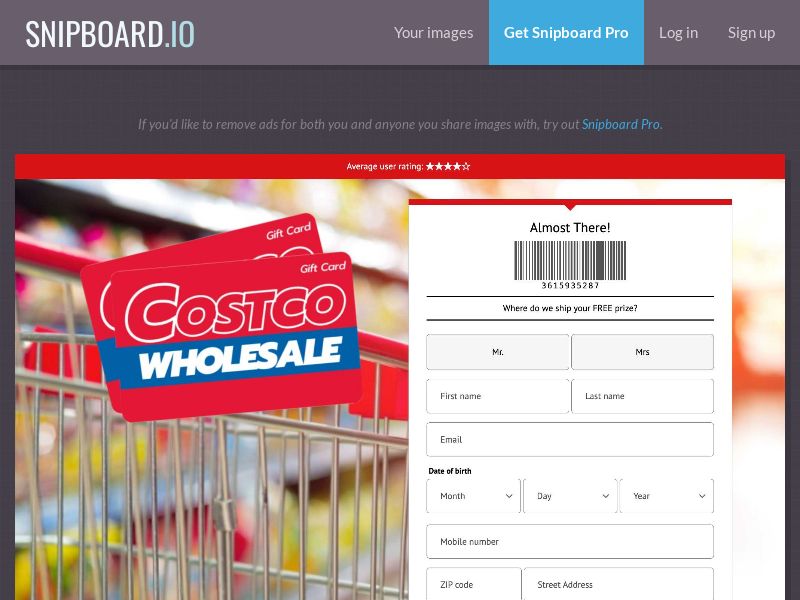 YouSweeps - Win a $500 Costco Gift Card US - SOI