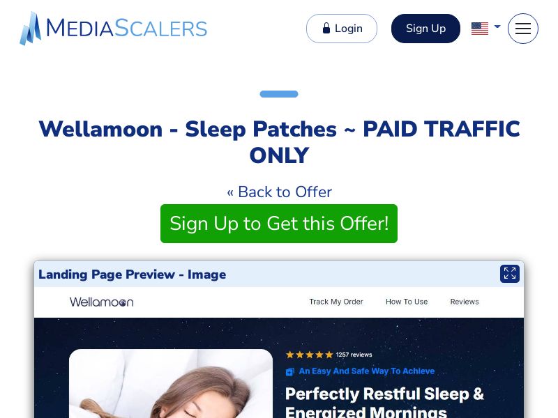 Wellamoon - Sleep Patches ~ PAID TRAFFIC ONLY {+Advertorial, DTC, Alt-Landers} (Event Tracking) [US, CA, FR, MX, IT]