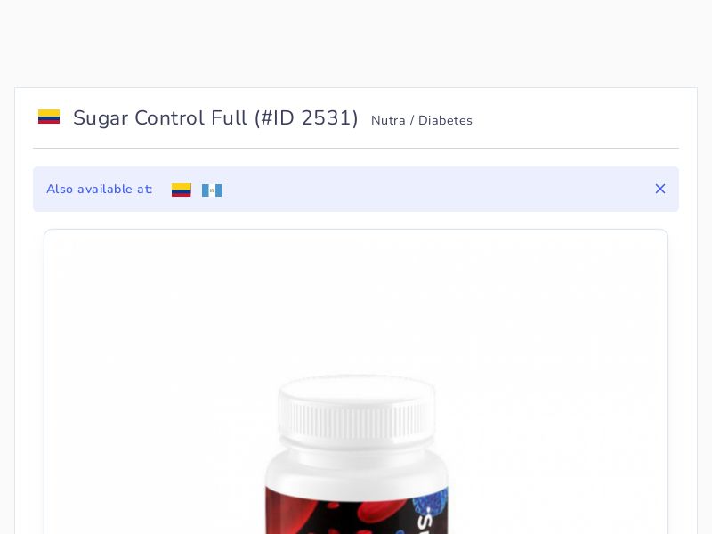 Sugar Control Full
