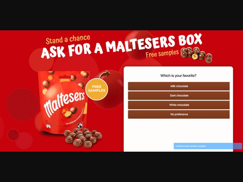 NZ - Quiztionnaire - Maltesers - (CPL)