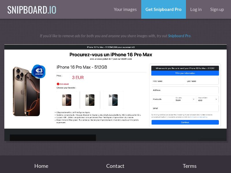 360Fit - iPhone 16 Pro Max FR - CC Submit