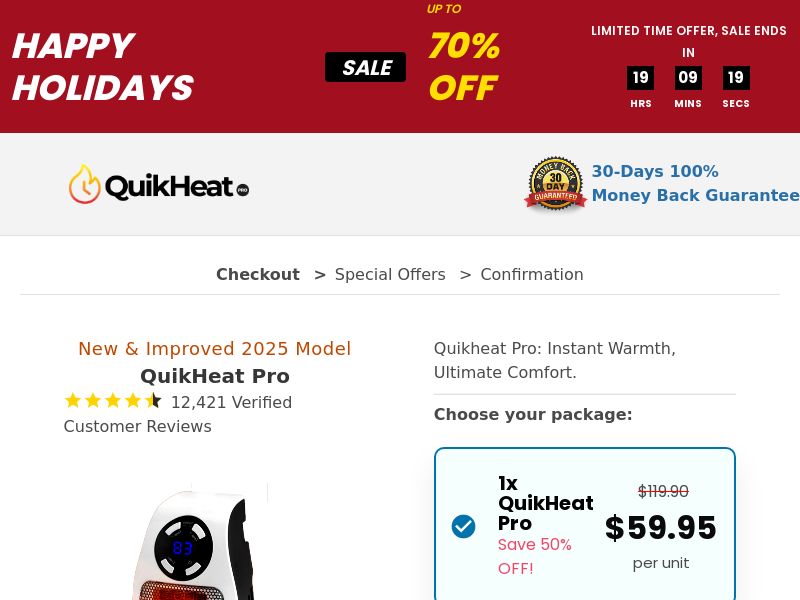 ! NEW OFFER - QuikHeat Pro - DTC [US] (Social,Banner,Native,Push,SEO,Search,Brand Bidding) - CPA