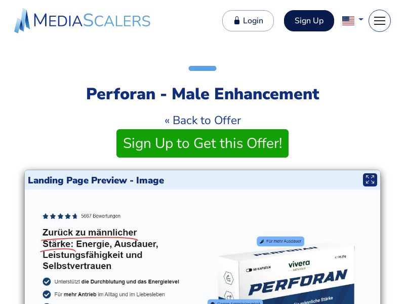 Perforan - Male Enhancement {+DTC, Quiz, Alt-Landers} (Event Tracking) [DE, CH]