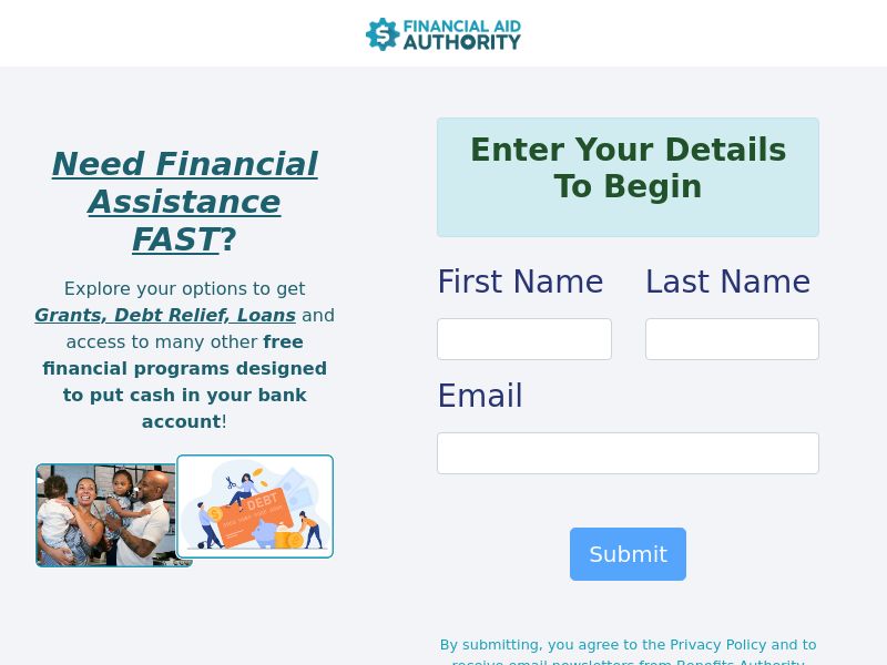 Finance - Financial Aid Authority US - SOI (daily 20 cap)