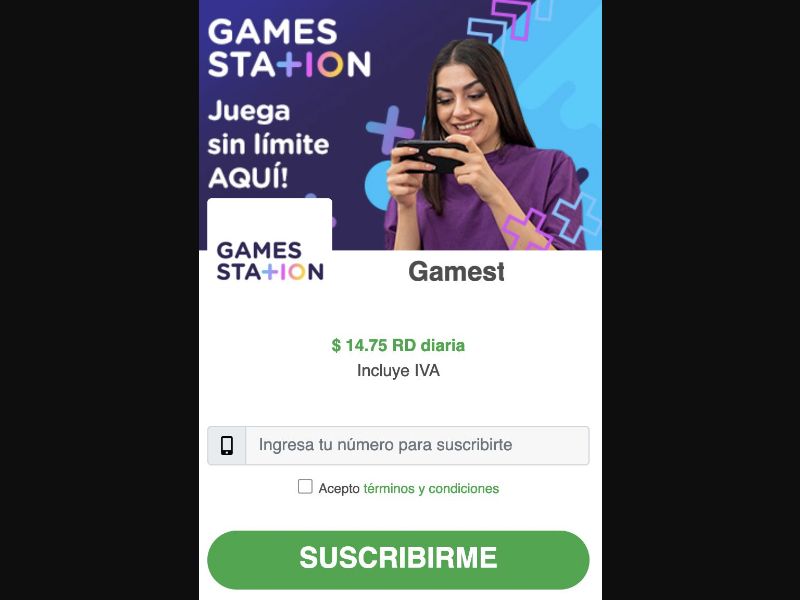 37525 - DO - [MOB] - GameStation - Claro - 2 click