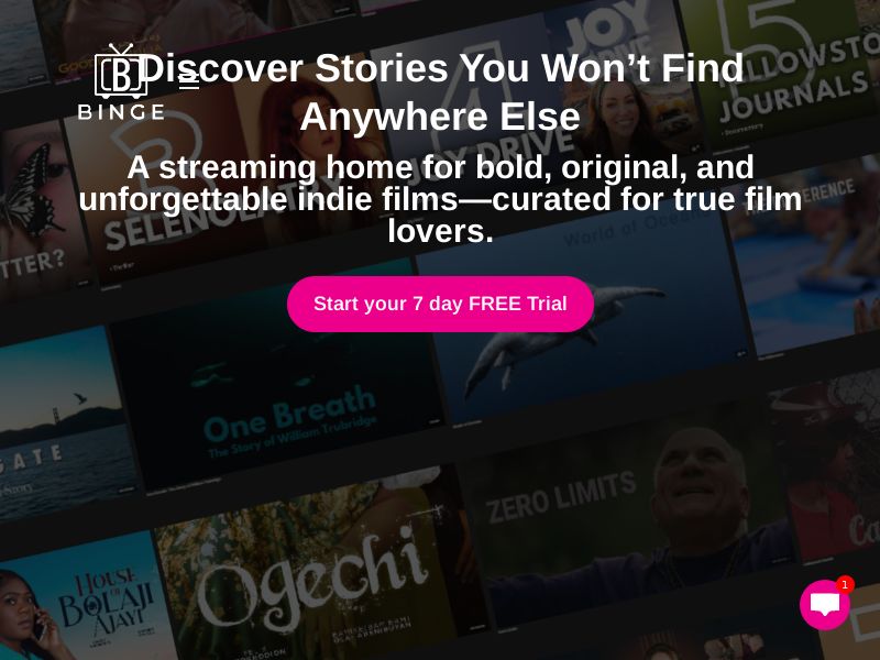 [WEB+WAP] - Binge Movies & TV (VOD)_CPA Paid Subcription_GLOBAL (ALL GEOS)