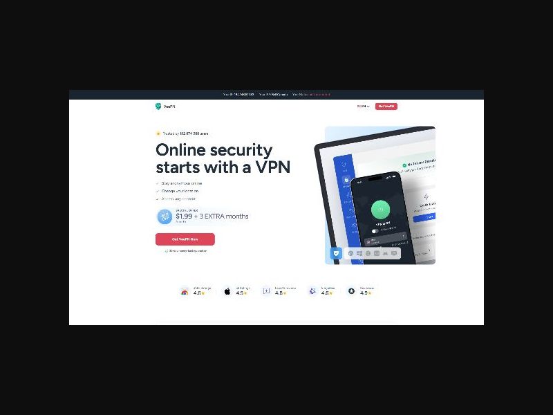VeePN - VPN Service - Desktop CPS - (WW)