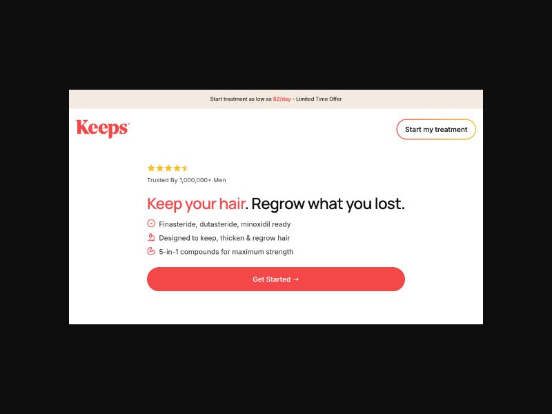 Keeps - Men's Hair Loss and Erectile Dysfunction - CPS (US)