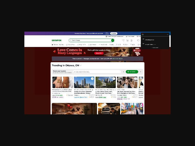 Groupon - Local Deals & Experiences Marketplace - RevShare (US,CA)