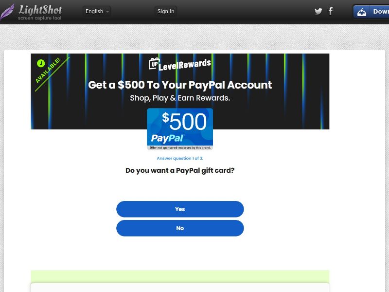 Rewards US - Paypal $500 - CPL | US