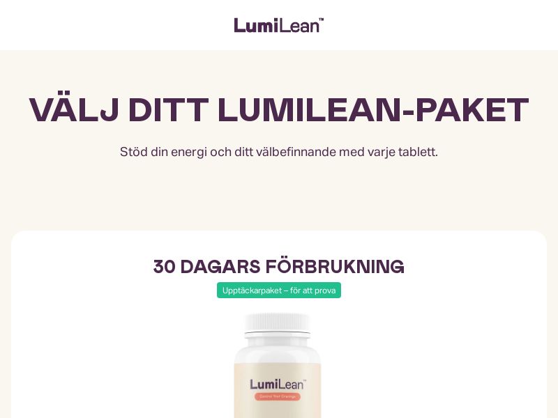 ! NEW OFFER - LumiLean Diet [SE] (Social,Banner,Native,Push,SEO,Search,Brand Bidding) - CPA