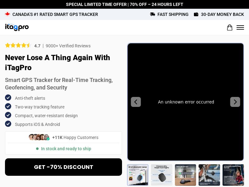 ! NEW OFFER - iTagPro GPS Air Tag - DTC [CA] (Social,Banner,Native,Push,SEO,Search,Brand Bidding) - CPA
