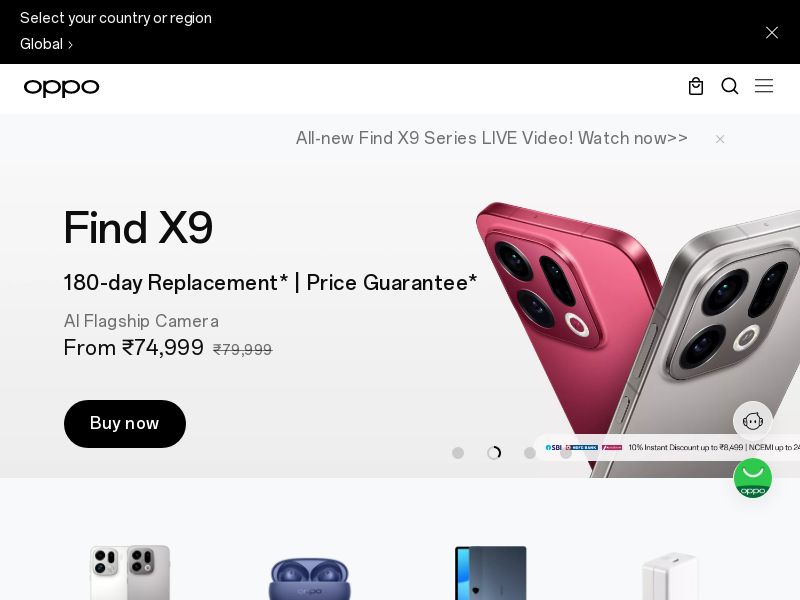 Oppo.com Ecommerce CPS - India