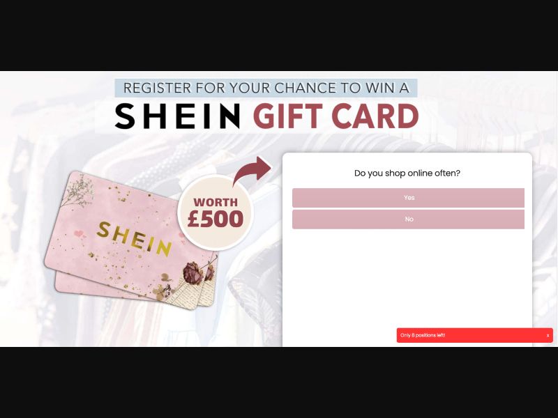 UK - Quiztionnaire - Shein Giftcard - (CPL)