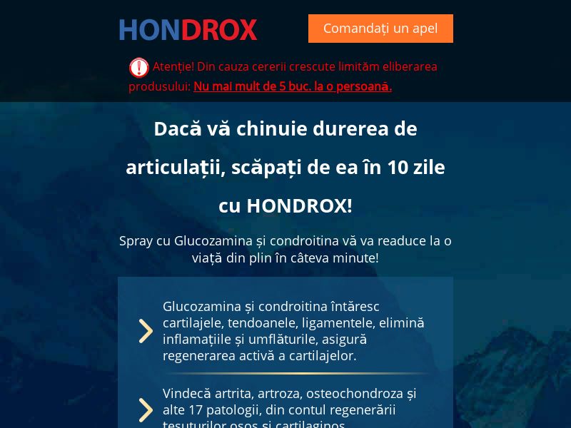 Hondrox RO - joints