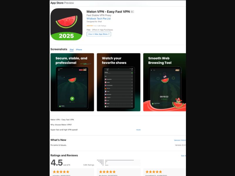 [WEB+MOB] Melon VPN - DDL /US CPI [iOS]